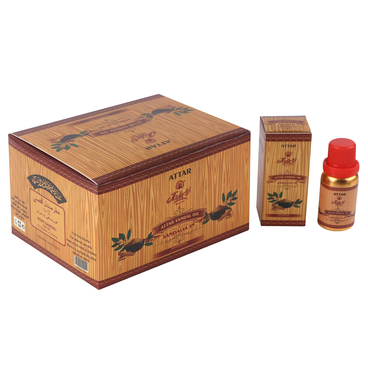 JAIN'S ATTAR SANDAL OIL (  SANDALIA 5 * ) - Image 3